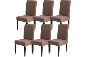 JuneJour Chair Covers for Dining Room,Elastic Stretch Modern Chair Cover Spandex Fabric Washable Removable Seats Slipcovers,for Kitchen,Dining Room,Wedding Decor,Hotel,Restaurant