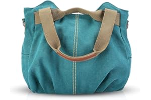 NICOLE & DORIS Canvas Tasche Damen Tragetaschen für Damen Schultertaschen Umhängetasche Leinwand Handtasche Mädchen