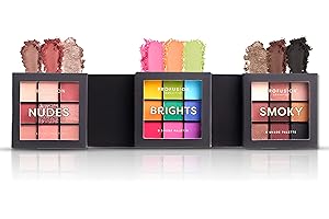Profusion Cosmetics Ultimate Collection, 3 Pc Multi Finish 9 Shade Eyeshadow Palette Collection for All Skin Tones, Achieve Attractive Eye Look with Versatile Matte and Shimmer Eyeshadow Palettes