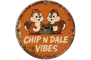 Chip N Dale Rescue Rangers spelrumsskylt metall plåtskylt plakett