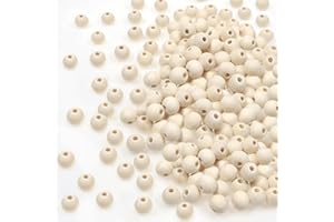 TOAOB THE ONE AND ONLY BABY TOAOB 1000 Pezzi Perline di Legno 6mm Naturale con Foro Rotonde Palline Legna Rotonde per Braccialetti Collane Lavoretti Fai da Te Decorazioni Artigianali