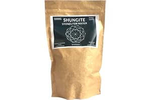 QUARRYBOX Shungite - Piedras curativas de agua con filtro natural de Karelia Schungit Shungit (1000 g)