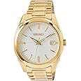 Seiko UK Limited - EU Men's Analogue Analog Quartz Watch with Gold Tone Stainless Steel Strap SUR314P1
