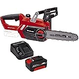 Einhell Akku-Kettensäge GE-LC 18/25 Li Power X-Change (18V, 25 cm Schwertlänge, Rückschlagschutz, Kettenfangbolzen, inkl. 4,0