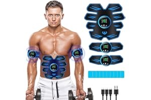 LEMENG ABS Trainer,ABS Trainer EMS Muscle Stimulator,lectric Abdominal Muscle Toner for Men and Women,Full body Workout Abdominal Muscle,Abs Trainer,Abdominal Muscle Toner,EMS Muscle Stimulator