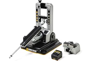 WORK SHARP® Professional Precision Adjust Knife Sharpener- Profi Messer-Schärfer Set mit digitaler Winkel-Einstellung - Messerschleifer mit Winkel-Führung, 6 Schleif-Platten & viel Zubehör