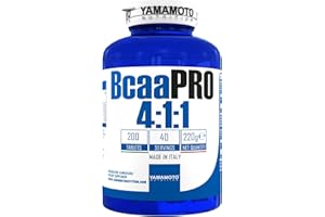 Yamamoto Nutrition Bcaa PRO 4:1:1 Kyowa® Quality integratore alimentare di aminoacidi ramificati in rapporto 4:1:1 200 compresse
