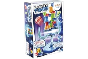 Play Fun BY IMC Toys Gravity Tower | Costruisci Una Torre con Blocchi su Una Base Galleggiante instabile, sfidando la gravità - Divertente Gioco educativo e di abilità per Bambini dai 6 Anni in su