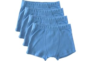 HERMKO 2900 Kit de 4 Pantis para jóvenes: algodón orgánico Puro