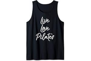 CUTE FITNESS WORKOUT DESIGN STUDIO Funny Pilates Workout Gift for Women Cute Live Love Pilates Canotta