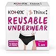 Kotex Reusable Period Underwear (Large size, pack of 1) for light/medium flow period protection | Leakproof with Odour Control | Easy to wash - Washable upto 50 times | Full Coverage