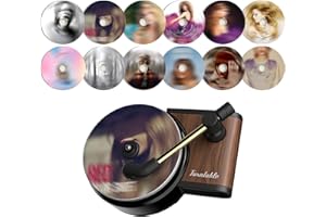 ZSTNPP Car Air Freshener Set, 12 Pcs TS Record Player Car Fresheners for Women, Car Air Fresheners Vent Clips, Perfect TS Album Cover Air Freshener Car Accessories for Music Fans Gifts