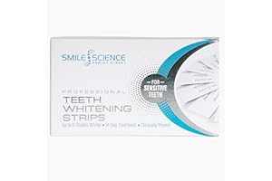 SMILE SCIENCE HARLEY STREET Teeth Whitening Strips 28 Strips, Up to 6 Shades Whiter in 14 Days - 100% Enamel Safe - Vegan