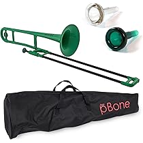 Trombone PBone Mini Blu - In Plastica ABS, Leggero, Con Bocchino E Borsa, Per Principianti E Bambini - Foto 6