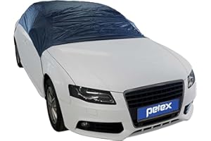 ‎PETEX PETEX Autoabdeckung Halbgarage Größe S (ca 250 x 145 x 61 cm), Nylon, blau