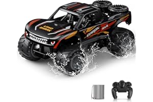 Carox Amphibienfahrzeug Ferngesteuertes Auto, 2.4 Ghz Wasserdicht RC Auto mit 900mah Akku,Kinder Pool Strand Spielzeug für Kinder ab 6 Jahre OX35
