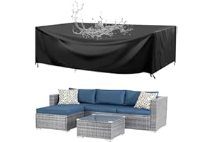 HOLEILUCK Funda Mesa Exterior Impermeable 90x50x75cm/LxWxH Funda Muebles Jardin Cubierta for Patio 420d Oxford Rectangular Funda Protectora Funda Muebles Exterior Impermeable Fundas Exteriores Completas