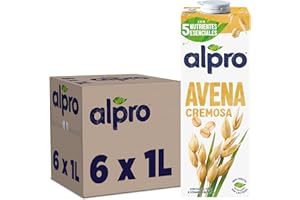 Alpro Bebida Vegetal de Avena - Pack de 6 x 1L