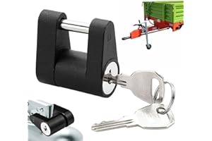 Verrouillage du coupleur d'attelage de remorque | Serrure de coupleur d'attelage en alliage de zinc - Serrure de coupleur en alliage de Zinc antirouille avec clés, serrure de coupleur de remorque Zorq