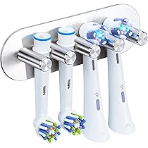 Porta Spazzolino Elettrico Autoadesivo - 2 Pezzi Senza Foratura Per Bagno, Cucina E Ufficio - Foto 2