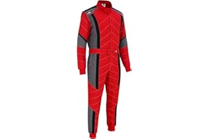 TK Go Kart Racing Suit One Piece Poly Cotton Overalls, Rally Karting Sim Racing Practice Suit
