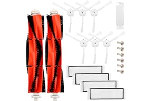 ABC LIFE ABClife Accesorios Compatible con Robot Aspirador MI, Xiaomi, Mijia Accesorios Roborock S50 S51, 2 Cepillo Principal 6 Cepillo Lateral 1 Auxiliar de Limpieza 4 Filtros HEPA 6 Tornill,19in1