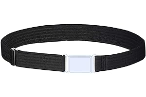 Kajeer Ceinture élastiquée pour Enfants Garçons - Entièrement Réglable Ceinture avec Boucle Magnétique Facile pour garçons et filles de 2-15 ans