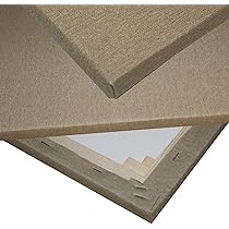 Tela Per Pittura 50x70 Cm - Telaio In Legno D'Abete Con Tela In Cotone Per Acrilico, Olio E Tempera