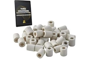 ESOAS Perle CERAMIQUE EM Lot 25x Tubes Pipes Micro Organismes Efficaces Argile Naturelle Kit Filtration Eau du Robinet pour 2 Bouteilles Verre, Carafes, Gourdes, Bouilloire, Réserve d'eau Cafetière Japon