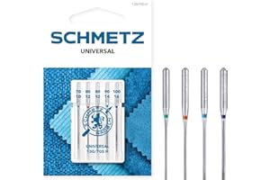 SCHMETZ | 5 Aiguilles pour machines à coudre | Universal | 130/705 H | Grosseur 70/10-100/16
