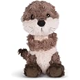 Nici 49156 Cuddly Otter Oda 35 cm Grey Dangling-Sustainable Made Plush, Cute Soft Toy to Cuddle and Play with, for Children &