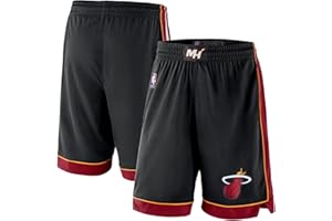 Miami Heat NBA Kids Youth 8-20 Icon Edition Black On-Court Swingman Performance Shorts