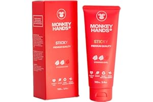 Monkey Hands Sticky Grip | Revolutionäres Gel für starken Halt bei Pole Dance | Trockene Hände Pole Grip | Veganes, innovatives flüssiges Magnesium | Keine Parabene/Resin | Rot, 100ml