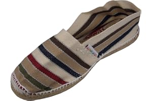 Alpargatus – Espadrilles plates avec rayures pour femme - différents coloris - 6 couleurs, 40 EU