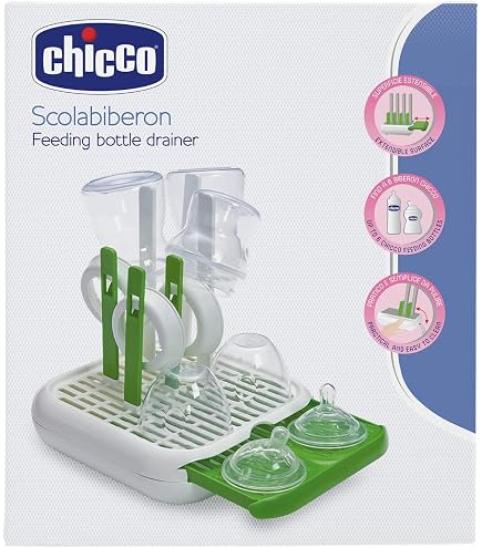 Scolabiberon Pieghevole A Forma Di Cactus – Stendino Per Biberon, Tettarelle, Piatti E Tazze, Salvaspazio - 3