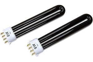 2 x 9 watt lång livslängd UV ultraviolett svart lampa lamprör – kan användas i olika förfalskade sedlar som exempelvis ZZap D20 & D30 förfalskade sedlar