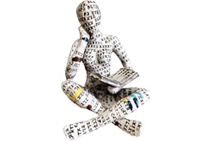 PIGPIGFLY Lesende Frau Skulptur,Regal Deko,Deko Figuren,Bücherwurm-Skulptur,Dekofiguren Wohnzimmer,Kantenhocker Figuren,Modern Abstract Kunst Skulpturen Deko, Bürodekorationen