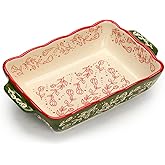 Small Ceramic Dish for 1 Person with Ceramic Handles Small Lasagna Oven Tiramisu Baking Mould