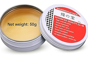 QIANFENSHI 50g Flux Soudure,Flux de Soudure,Flux Soudure Electronique,Pâte à Souder,Flux Pâte à Braser,Pâte à Souder à L'étain,Pour Les Outils de Réparation de Soudage Mécanicien (Net:50g)