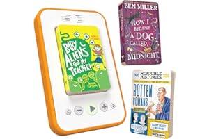 Voxblock Kids Audio Book Player | Internet-Free, Screen-Free & Portable Kids Story Box | Feeling Funny Starter Pack - Includes Three Kids Audio Books