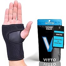 AOGOE Tutore Polso Destro con 3 Stecche, Traspirante Polsiera Ortopedica Regolabile, Tutore Tunnel Carpale in Metallo, per Dolori Articolari, Tendinite, Artrite, Distorsione