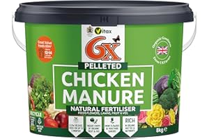 VITAX LTD 6X 8 kg Pelleted Chicken Manure Organic Fertiliser