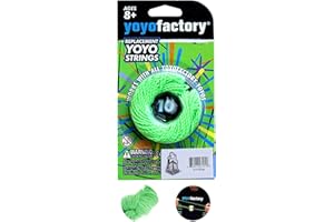 YoYo Factory Yo-Yo Cuerda DE Repuesto - 10 Piezas, 100% Poliéster, Verde Color, para Todos Los Yoyos
