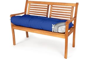 Spatium Cojines para Bancos Funda desenfundable, Impermeable 30 tamaños para Elegir de 7 Colores(100 x 50 x 10cm Azul)