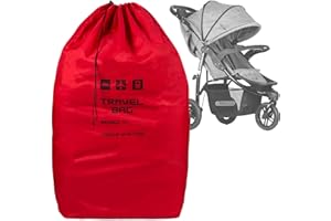 FEROCITY Universale Borse da trasporto per passeggini dimensione a 100x60x40 Sacca da Viaggio Resistente Anti-Strappo Consegna al Gate Rosso [085]
