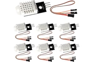 BAIFULAI 7 sensori di temperatura DHT 22/2302 e sensore di umidità con scheda e cavo 3.3-5.5V DHT sensore di temperatura compatibile con Arduino, sensore 22 temperatura digitale e sensore di umidità