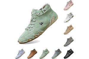 Lvnsdknerse BarfußSchuhe Herren Damen - Leder Hoch Alpaca Barfuss Schuhe Cowboystiefel Italienische Wandern Wasserdicht Sneaker Barefoot Shoes Bootsschuhe Zehenschuhe Unisex 38-50EU