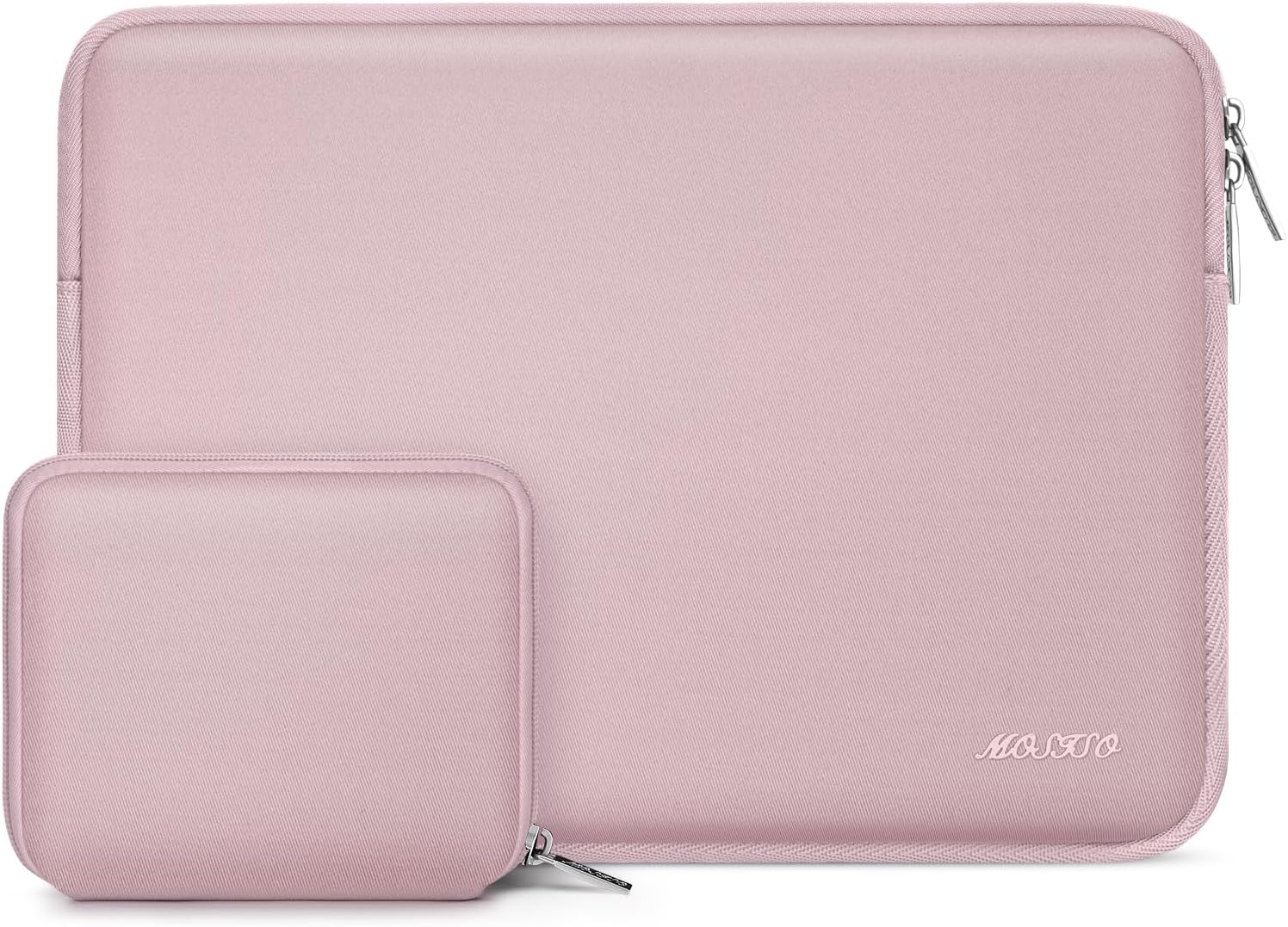 MOSISO Laptop Case 13 inch, 13 inch Laptop Sleeve Bag Compatible with MacBook Air M5 M4 M3 M2 M1 2026-2018 / Neo A18 chip/Pro 13 M2 M1, Neoprene Computer Sleeve Bag with Small Case, Baby Pink