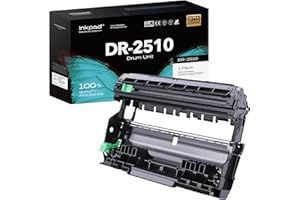 iNKPAD DR2510 unità Tamburo Compatibile con Brother TN2510 TN2510XL per HL-L2400DW HL-L2445DW DCP-L2660DW DCP-2620DW MFC-L2800DW MFC-L2860DW
