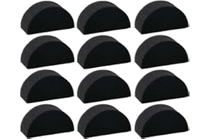 Bowitzki Face Paint Sponges Face Painting Half Moon Black Sponges High 12 Pieces for Art Work and Body Paint